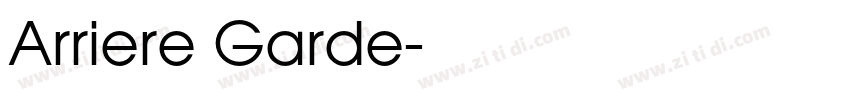 Arriere Garde字体转换